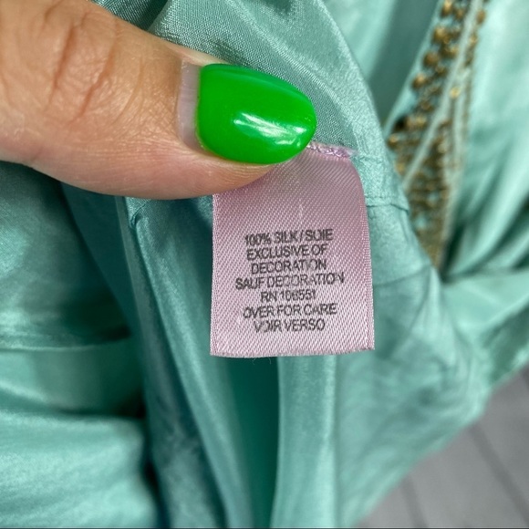 CALYPSO St Bath 100% silk sleeveless gorgeous tunic style top Sz S - Picture 7 of 11